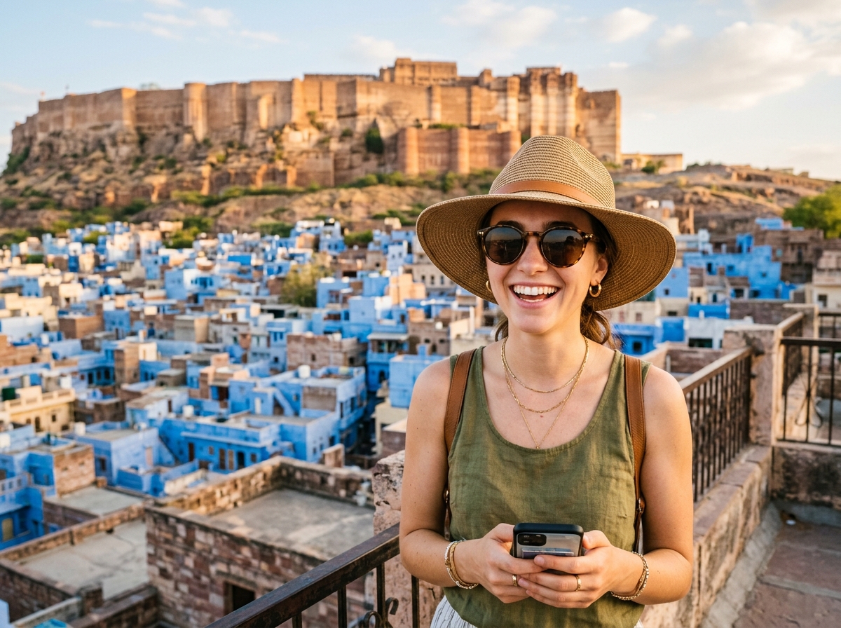 Fresh clothes delivered to traveler in Jodhpur